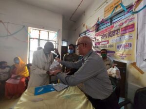 Nutrition Packet distribution at Baldeo CHC